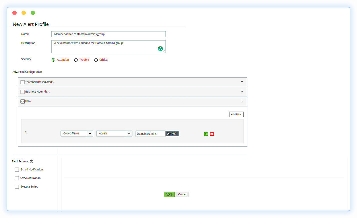 Active directory security tools